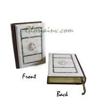 Mother of Pearl Bible with Carved Broach 